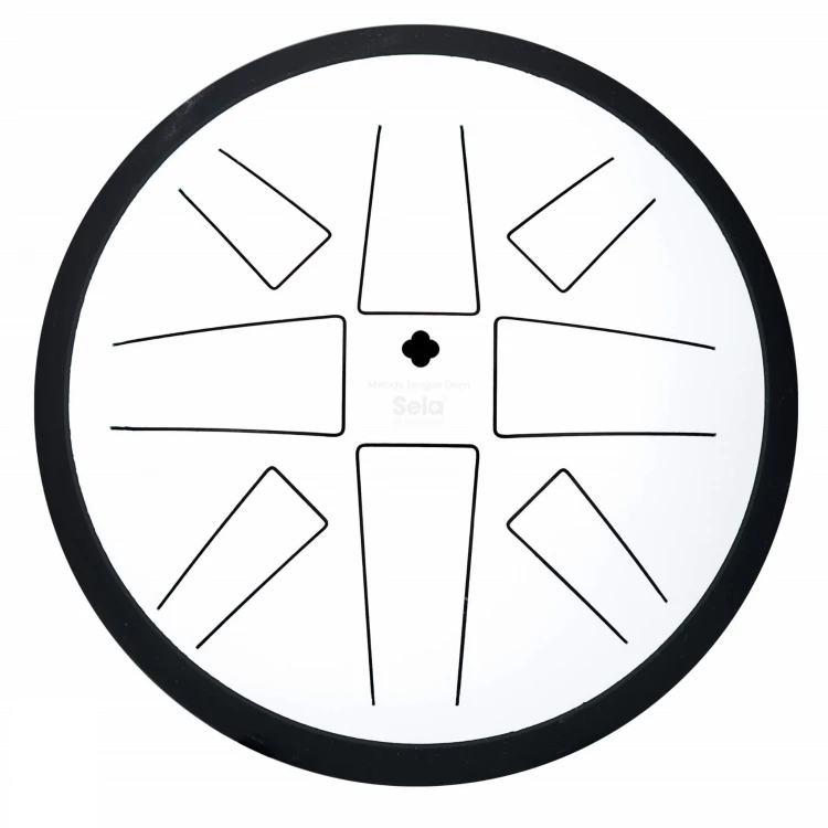 SELA SE372 Melody Tongue Drum 10 C Major White silesia drum 1.jpg